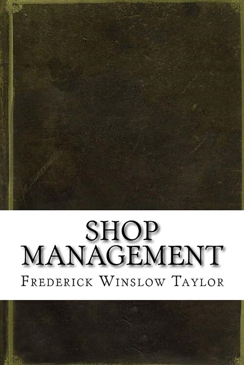 Shop Management (Paperback)
