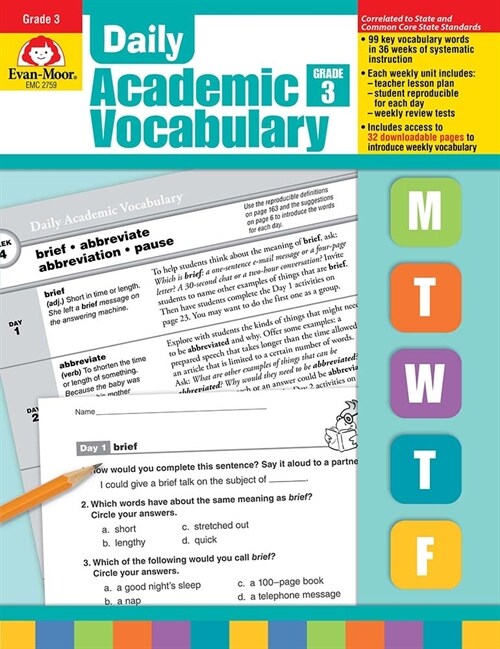 Daily Academic Vocabulary, Grade 3 Teacher Edition (Paperback, Teacher)