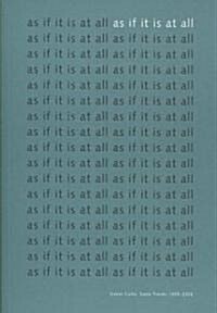 As If It Is at All (Paperback)