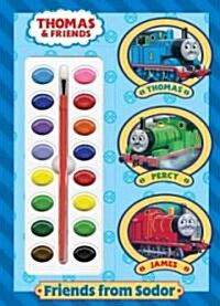 Friends from Sodor (Thomas & Friends) [With Paint Brush and Paint Box] (Paperback)