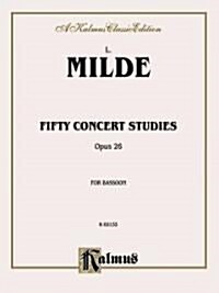 Fifty Concert Studies, Op. 26 (Paperback)