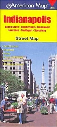 American Map Indianapolis Street Map (Map, FOL)