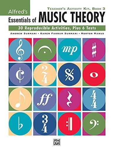 Alfreds Essentials of Music Theory Teachers Activity Kit, Book 3 (Paperback, Spiral)