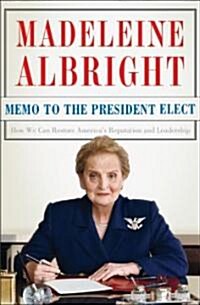 [중고] Memo to the President Elect (Hardcover, 1st)