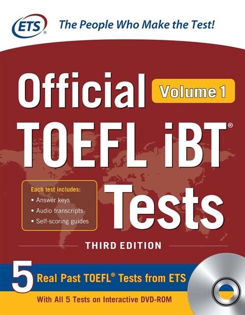 [중고] Official TOEFL IBT Tests Volume 1, Third Edition [With DVD ROM] (Paperback, 3)