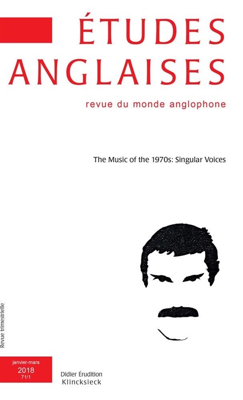 Etudes Anglaises - N1/2018 (Paperback)