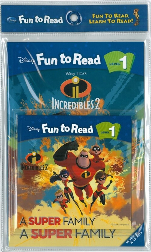 Disney Fun to Read Set 1-31 : A Super Family (인크레더블 2) (Paperback + Workbook + Audio CD)