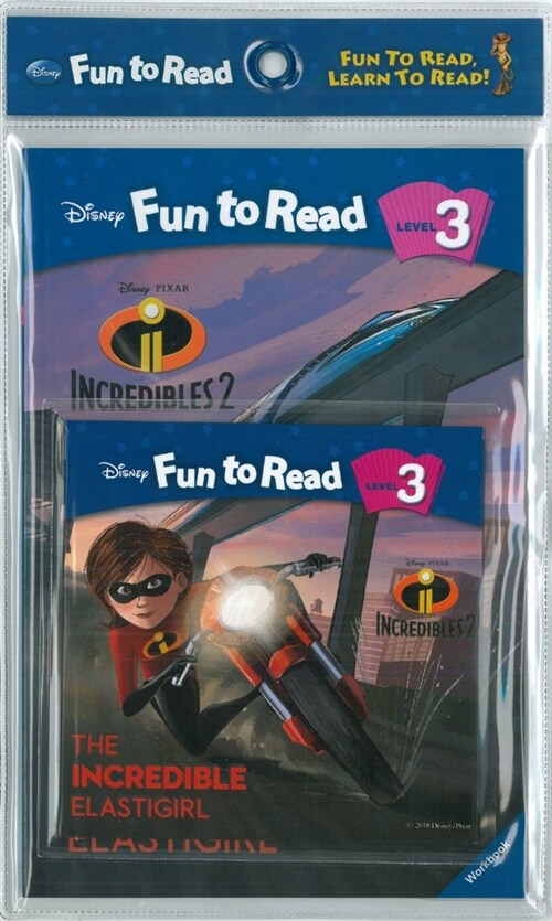 Disney Fun to Read Set 3-24 : The Incredible Elastigirl (인크레더블 2) (Paperback + Workbook + Audio CD)