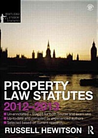 Property Law Statutes 2012-2013 (Paperback, 4 ed)