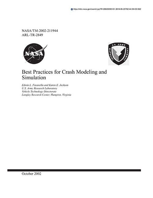 Best Practices for Crash Modeling and Simulation (Paperback)