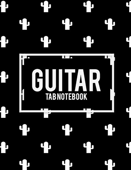Guitar Tab Notebook: Black Color Design, 8.5 X 11 Blank Sheet Music Notebook, Music Composition Books, Music Manuscript Paper, Blank Guit (Paperback)
