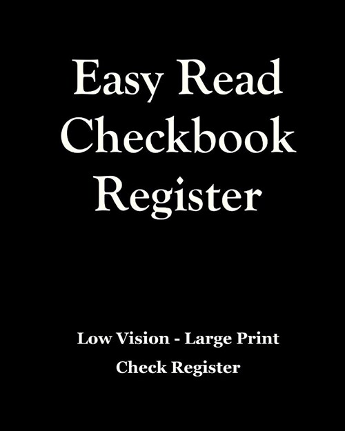 Easy Read Checkbook Register (Paperback)