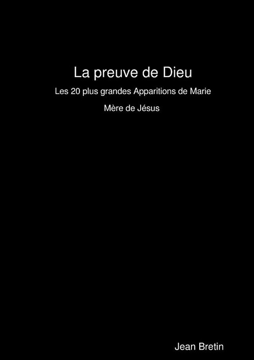 La Preuve de Dieu (Paperback)