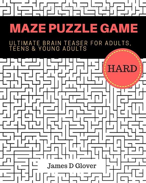 Maze Puzzle Game: 50 Ultimate Brain Training Maze for Adults, Teens and Young Adults (Paperback)