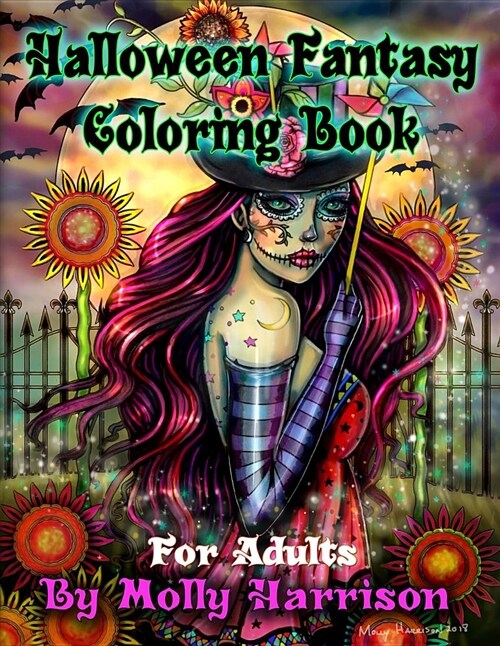 Halloween Fantasy Coloring Book for Adults: Featuring 26 Halloween Illustrations, Witches, Vampires, Autumn Fairies, and More! (Paperback)