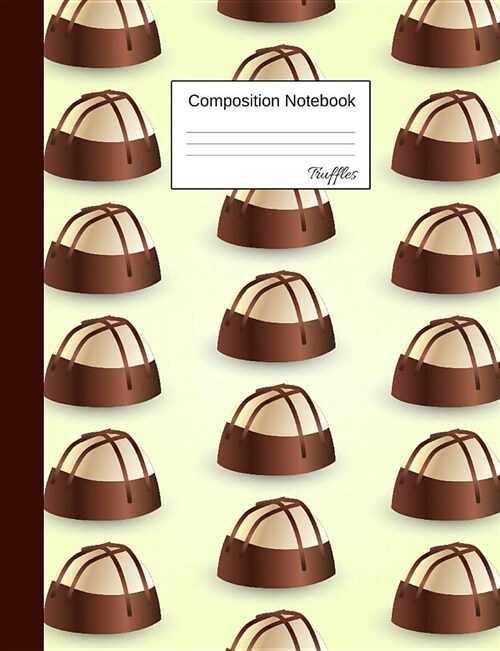 Truffles Composition Notebook: Wide Ruled Journal for Girls, Boys and Teens, for Students and Teachers, for School and Work, Journaling and Writing (Paperback)