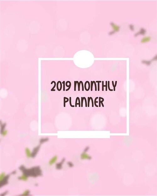 2019 Monthly Planner: 12 Month - January 2019 to December 2019 For To do list Journal Notebook Planners And Academic Agenda Schedule weekly (Paperback)