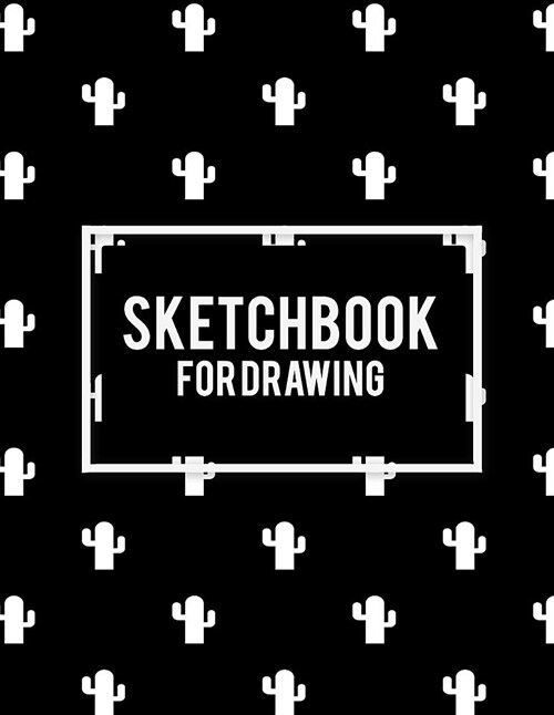 Sketchbook for Drawing: Beauty Black Book, 8.5 X 11 Blank Paper for Drawing and Sketching, Artist Sketchbook for Sketching, Journaling, Draw (Paperback)