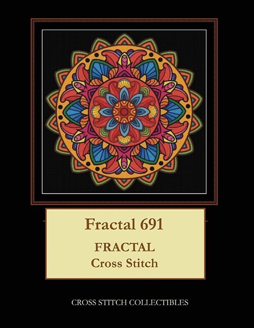 Fractal 691: Fractal Cross Stitch Pattern (Paperback)