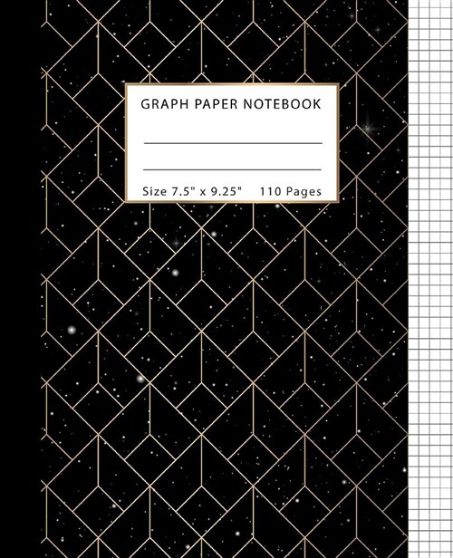 Graph Paper Notebook: Squared Graphing Paper, Quad Ruled 5x5, Composition Notebook for Students, Science Math Mathematics Study Teaching 110 (Paperback)