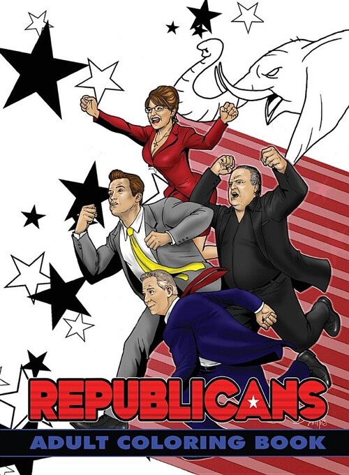 Political Power: Republicans Adult Coloring Book (Paperback)