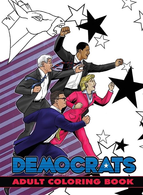 Political Power: Democrats Adult Coloring Book (Paperback)