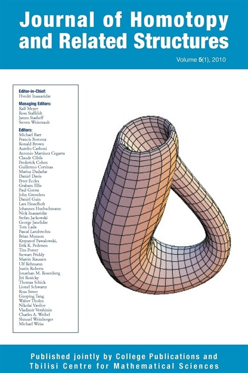 Journal of Homotopy and Related Structures 5(1) (Paperback)