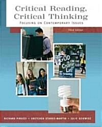 [중고] Critical Reading Critical Thinking : Focusing on Contemporary Issues (Paperback, 3 Rev ed)