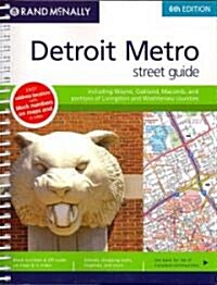 Rand Mcnally Detroit Metro Street Guide (Paperback, 6th, Spiral)