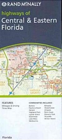 Rand Mcnally Highways of Central & Eastern Florida (Map, FOL)