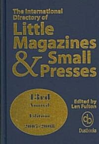 The International Directory of Little Magazines & Small Presses 2007-2008 (Hardcover, 43th)