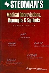 Stedmans Medical Abbreviations, Acronyms & Symbols (Paperback, 4th)