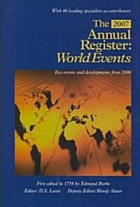 The Annual Register 2007 (Hardcover, 248th)