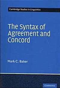 The Syntax of Agreement and Concord (Paperback)