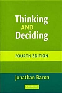 Thinking and Deciding (Paperback, 4 Revised edition)