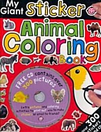 My Giant Sticker Animal Coloring Book (Paperback, CD-ROM)