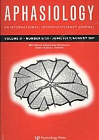 36th Clinical Aphasiology Conference : A Special Issue of Aphasiology (Paperback)