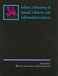Subject Directory of Special Libraries (Hardcover, 34th)