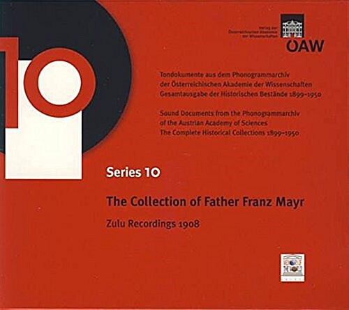 The Collection of Father Franz Mayr: Zulu Recordings 1908 (Audio CD)