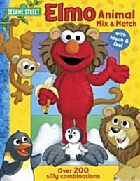 Elmo Animal Mix & Match (Board Book, Spiral)