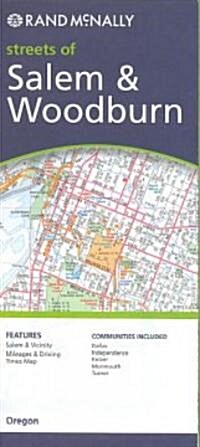 Rand McNally Streets of Salem & Woodburn, Oregon (Map, FOL)