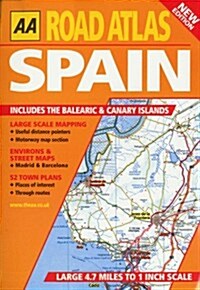 Aa Road Atlas Spain (Paperback)