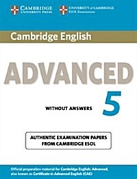 Cambridge English Advanced 5 Students Book without Answers (Paperback)