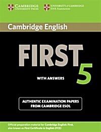 Cambridge English First 5 Students Book with Answers (Paperback)