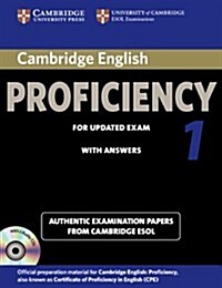 Cambridge English Proficiency 1 for Updated Exam Self-study Pack (Students Book with Answers and Audio CDs (2)) : Authentic Examination Papers from C (Multiple-component retail product)