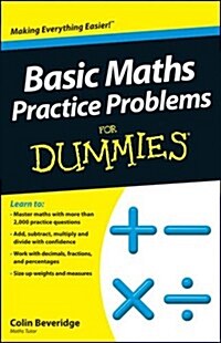 Basic Maths Practice Problems For Dummies (Paperback)