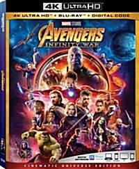 [수입] Avengers: Infinity War (어벤져스: 인피니티 워) (2018) (한글무자막)(4K Ultra HD + Blu-ray + Digital Code)