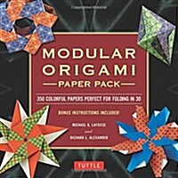 Modular Origami Paper Pack: Tuttle Origami Paper: 350 Colorful Papers for Folding in 3D (Other)
