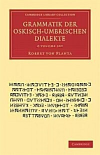 Grammatik der Oskisch-Umbrischen Dialekte 2 Volume Set (Package)