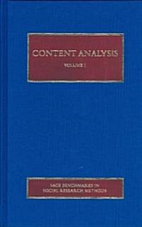 Content Analysis (Hardcover)